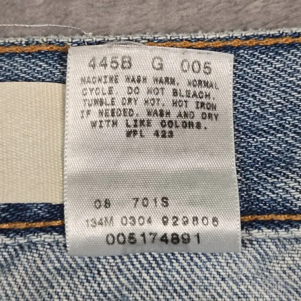 Y2K Levi’s 517 Jeans Mens 34x30 Light Wash Distressed Boot Cut Denim